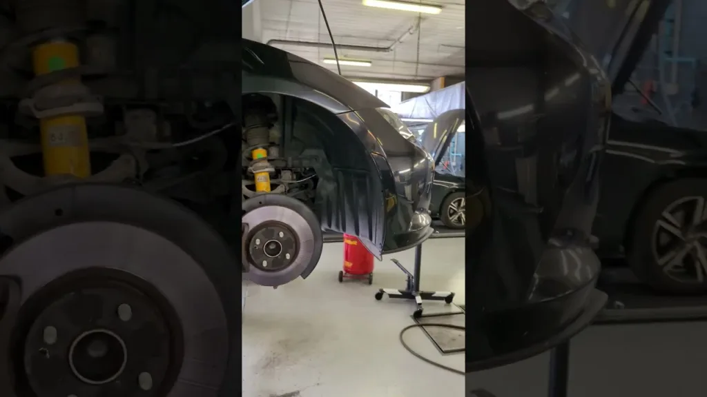placement des amortisseurs Bilstein + géométrie sur la mimix de madame, chez Performance Studio 👍