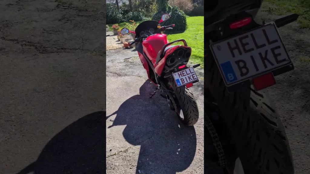 Quand ta plaque d'immatriculation devient une arme de séduction 😎 #voiture #plaque #moto