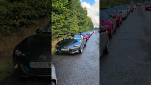 le Belgolux meeting de MX5 France en direction de Bastogne Barracks