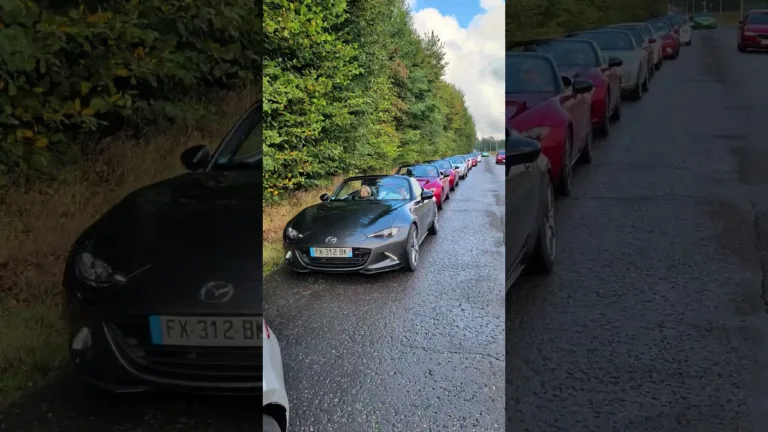 le Belgolux meeting de MX5 France en direction de Bastogne Barracks