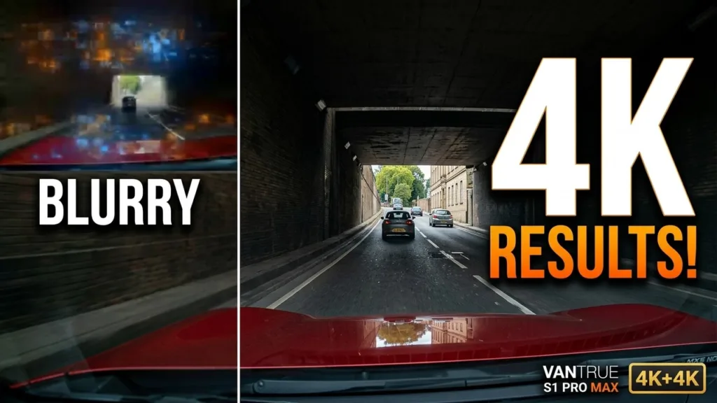 Premier test d'une incroyable Dashcam VANTRUE S1 Pro Max 4K+4K