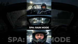 et voilà le 4e tour sous la pluie à spa-francorchamps. c'était génial!