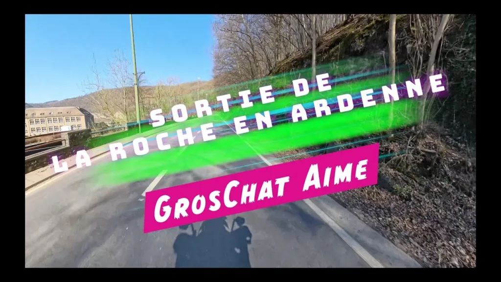 La côte de Samrée la Sortie de La roche en Ardenne vue de face #insta360x4