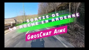 La côte de Samrée la Sortie de La roche en Ardenne vue de face #insta360x4