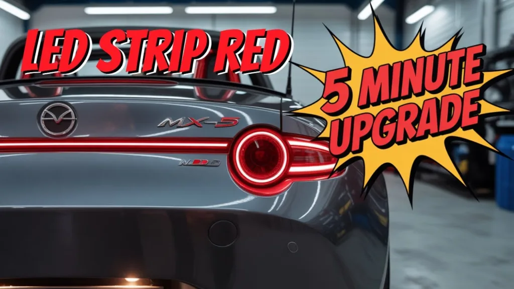 MX-5 ND LED strip rouge installation | Très facile et spectaculaire ! ♥️
