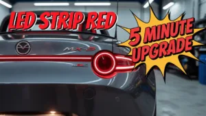 MX-5 ND LED strip rouge installation | Très facile et spectaculaire ! ♥️