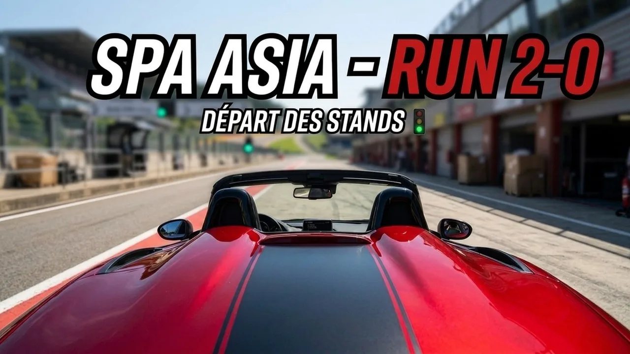 Spa Asia Run 2-0 en MX-5 Spyder : départ des stands comme si on y était