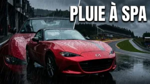 la deuxième session sous la pluie sur le Circuit de Spa Francorchamps. génial 😰