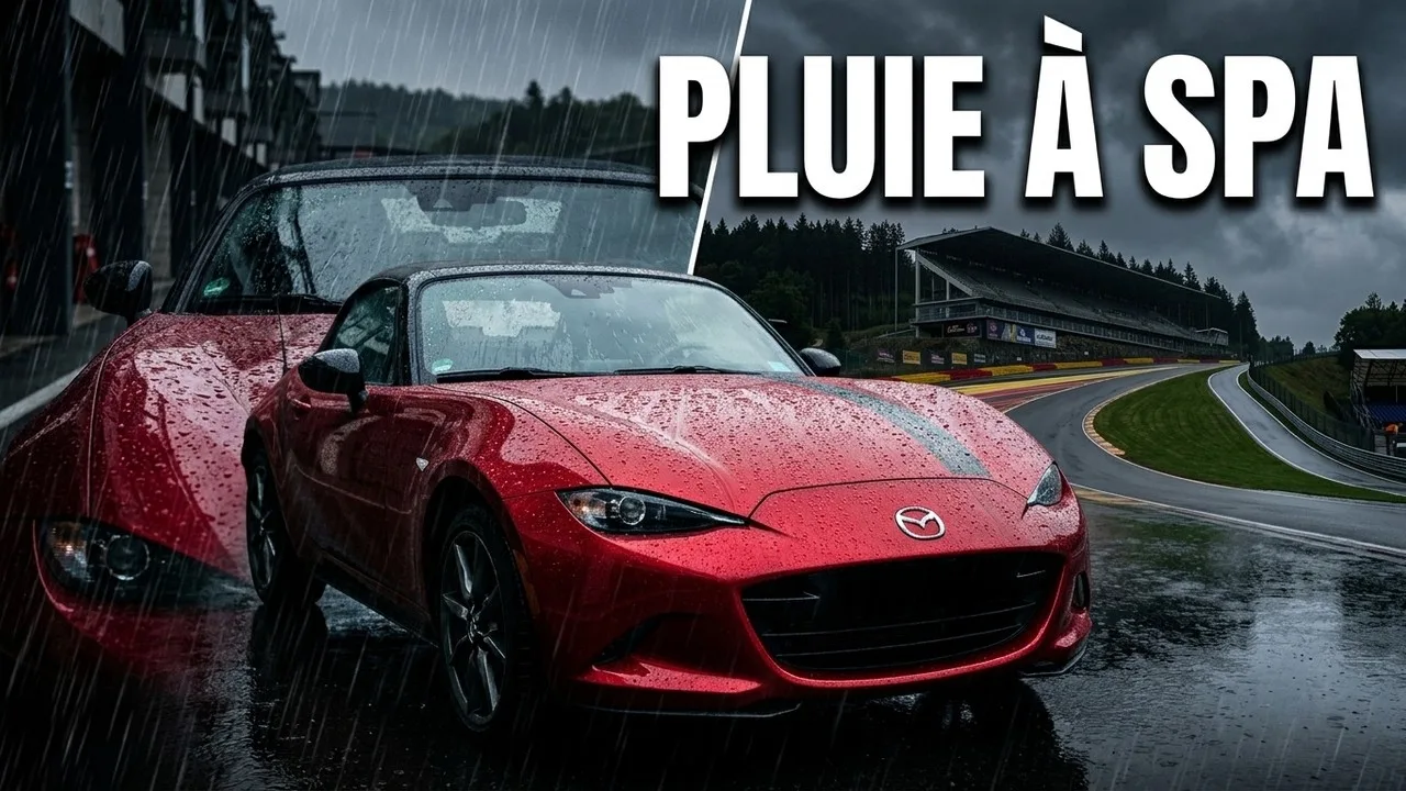 la deuxième session sous la pluie sur le Circuit de Spa Francorchamps. génial 😰