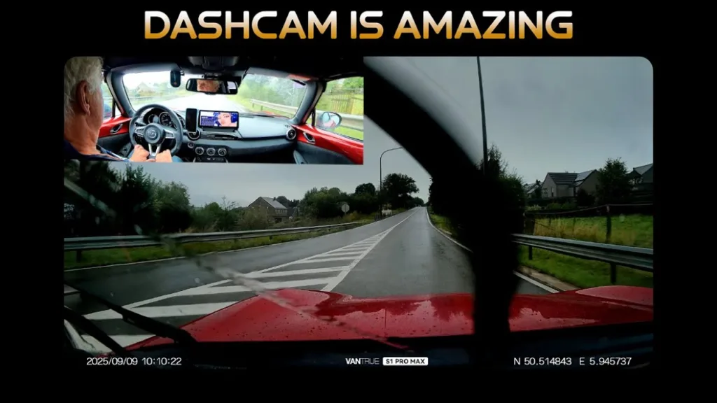 Don't Miss This CRAZY Rainy Drive with DashCam VANTRUE S1 Pro Max