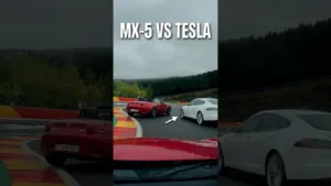 MX-5 vs Tesla : Le duel à Spa-Francorchamps 🏁